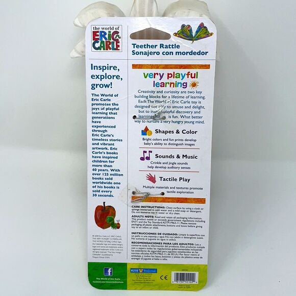 The Very Hungry Caterpillar Teether Rattle - Picture 3 of 3